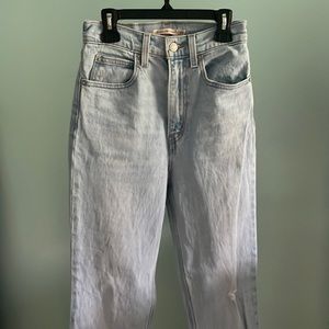 Light Wash Levi’s 70s High Slim Straight Jeans